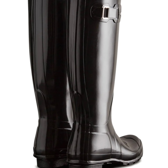 NIB NEW Hunter Original Glossy Rain boots Size 8 - Picture 2 of 6